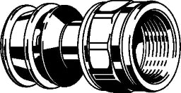 VIEGA Viega Transition Piece with SC Raxofix 5312 in 50mm x Rp11/4 Silicon Bronze – 646 240