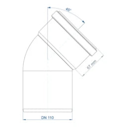 POLOPLAST PO Bogen POLO-KAL NG DN 110/45Grad – 02142