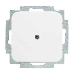 BUSCH-JAEGER Blind central plate with support ring Reflex SI alpine white – 2CKA001715A0275