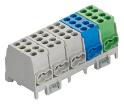 POLLMANN Hauptleitungs Abzweigklemme 5polig 5 Ein 2x25², 5 Aus 2x16mm² – 2080516