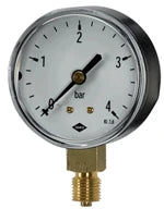 JAKO Klein-Manometer Fig.2602(1) 1/4" 63mm Dm 0-25 bar Anschl.unten – 1171019000