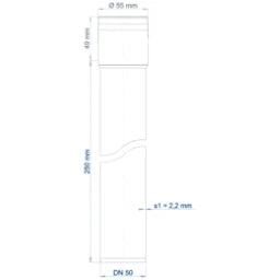 POLOPLAST Push-Fit Socket Pipe POLO-KAL 3S DN 50/250 – 102401
