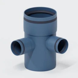 POLOPLAST PP Corner Double Branch POLO-KAL XS DN 110/50/50/87 Degrees – 101540