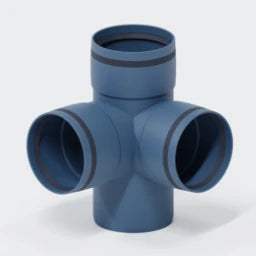 POLOPLAST PO Double Branch Equal Junction POLO-KAL XS DN 110/110/110/87 Degrees - 102275
