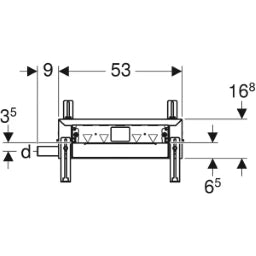 GEBERIT GE Kombifix Duschelement Reno Abgang d40 457536 – 457.536.00.1