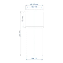 POLOPLAST PO WC connector POLO-KAL DN 110 – 02371