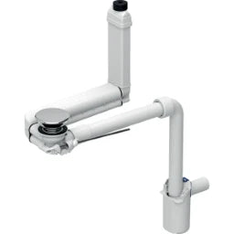 GEBERIT GE Waschtisch Raumspar-Anschluss Clou mit Hebel und Siphon d32 – 152.049.21.1