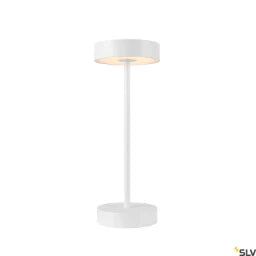SLV VINOLINA, Tischleuchte, Akku, IP54, 2700 /3000K, TOUCH, weiss – 1007360