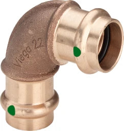 VIEGA Viega Elbow 90 Degree with SC Sanpress 2216 in 28mm Gunmetal – 106 348