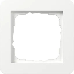 GIRA Cover Frame 1-gang Gira E1 Pure White – 0211150
