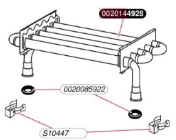 SAUNIER DUVAL Heat exchanger Themaclassic CC20-CC24 – 0020144928