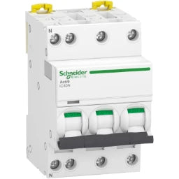 SCHNEIDER ELECTRIC Acti9 iC40N - Leitungsschutzschalter - 3 P+N - 20A - C Kurve - 6kA/10kA – A9P54720