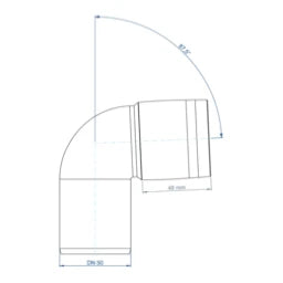 POLOPLAST PO Bend POLO-KAL XS DN 50/87 Degrees – 102124
