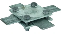 DEHN Cross Connector St/tZn for Flat 30-40/30-40mm without Intermediate Plate – 320044