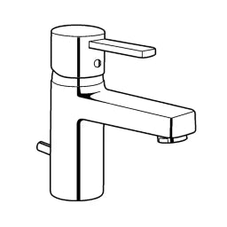 KLUDI Kludi Zenta WT-Einhandmischer DN15 s-Pointer Luftsprudler M 24x1, chrom – 382500575