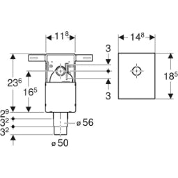 GEBERIT GE UP Siphon fuer Waschbecken Vitalis/Renova Nr. 1 – 151.122.21.1