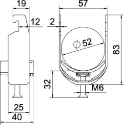 OBO Bügelschelle 2056 46-52mm Stahl tauchfeu erverzinkt – 1186749