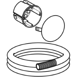 GEBERIT GE Raw Installation Set for Electric WC Flush with Hinged Grab Bar – 241.154.00.1
