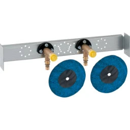 GEBERIT GE Mepla Anschlusswinkel, vormontiert zweifach, d20 x Rp1/2, AD15,3cm, Set, LB – 602.784.00.5