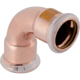 GEBERIT GE Mapress Copper Gas Elbow 90 Deg. d28mm – 34503