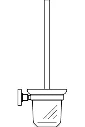 IDEAL-STANDARD Id.St. IOM Toilettenbürstengarnitur wandhängend, chrom/Glas – A9119AA