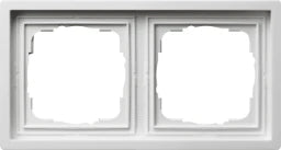 GIRA Frame 2-gang Surface Switch, pure white glossy – 0212112