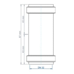 POLOPLAST PO Double Socket POLO-KAL NG DN 32 – 02300