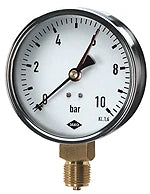 JAKO Manometer Fig.2605(2) 1/2" 80 mm Dm. 0-25 bar Anschl.unten – 1200019000