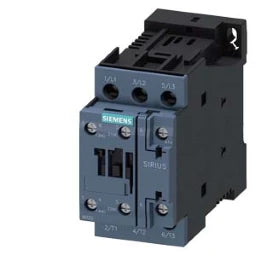 SIEMENS Schütz, AC-3e, 32 A/15 kW/400V, 3-polig, DC 24V, 1S+1Ö, Schraubanschluss – 3RT20271BB40