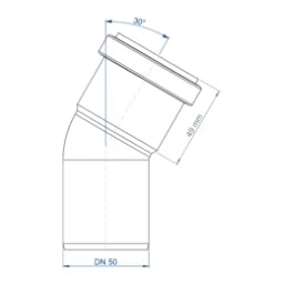 POLOPLAST PO Bend POLO-KAL NG DN 50/30Degree – 02121