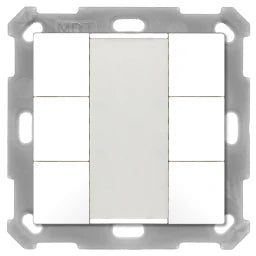 MDT Taster 55 6-fach, Reinweiß glänzend – BE-TA5506.G2