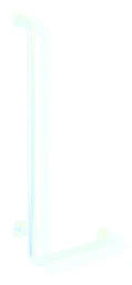 HEWI Hewi Angle Grab Bar Series 805, stainless steel d:33mm, AM:750mm W:500mm left - 805.22.130L