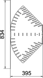 OBO Bend, angle-adjustable horizontal 60x400 Steel strip-galvanized – 6037108