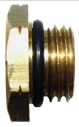 HERZ Hexagon screw DN8 with O-ring seal, external hexagon. – 2027309