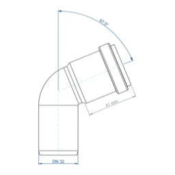 POLOPLAST PO Bend POLO-KAL NG DN 32/67 Degrees – 02103