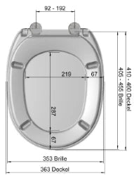 MKW MKW Aida Basic Toilet Seat Removable with Push Stainless Steel Hinge – C7AA-0A01