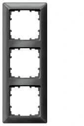 SIEMENS Rahmen 3fach DELTA line, carbonmetallic – 5TG25536