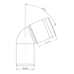 POLOPLAST PO Bend POLO-KAL XS DN 40/67 Degree – 102113