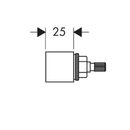 HANSGROHE HG Verlängerungsset zu UP-Ventil 25mm – 96370000