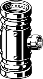 VIEGA Viega T-piece Sanpress XL 2217.2XL in 76.1mm x Rp3/4 x 76.1mm Red brass – 354 572