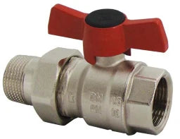 HERZ Herz Kugelhahn m.Knebelgriff 3/4" Muffe x Anschlussnippel – 1221112