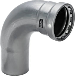 VIEGA Viega Elbow 90 degrees with SC Megapress 4216.1XL in 4 inch Steel Zn-Ni coated – 751 692
