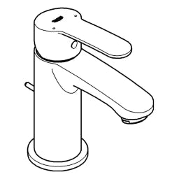 GROHE Eurostyle Cosmopolitan Single-Lever Mixer with Pop-up Waste Set, Chrome – 23 037 002