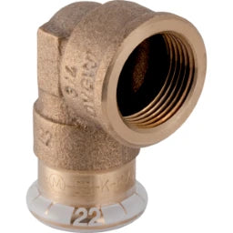 GEBERIT GE Mapress Kupfer Uebergangswinkel 90 Gr. d22mm x Rp3/4 – 63855