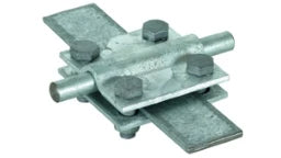 DEHN Kreuzstück St/tZn f. Rd 8-10/8-10mm - Rd 8-10/Fl 30mm-Fl 30/30mm m. Zwischenpl – 319201