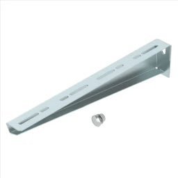 OBO Wall and Mast Brackets with Fastening Screw M10x25 B410mm Steel Strip Galvanized – 6424759