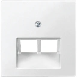 MERTEN Cover Plate for UAE insert, 2-gang, polar white, System M – 298019