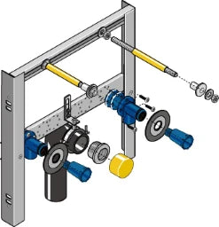 GEBERIT GE Huter Montageelement WT f Einlocharm. fuer Trockenbau, Inwand – HU-WT2011-M