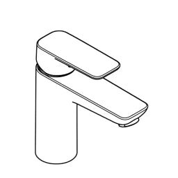 KLUDI Kludi Pure&Style Single-Lever Basin Mixer 100 DN15 without Waste Set – 402920575
