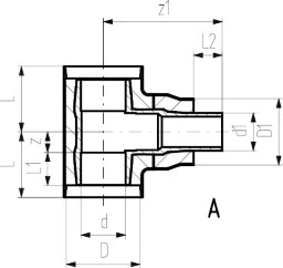 FISCHER GEORG GF Cool-Fit T90red isol PE100 SDR11 PN16 d110-d63 – 738204227